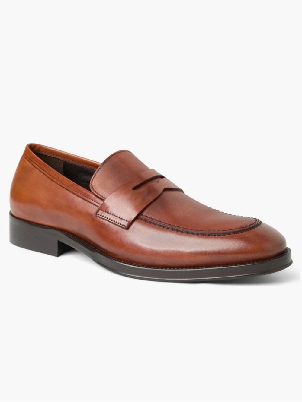 Bruno Magli Cosmo Cognac Leather Penny Loafers Size 11
